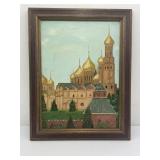 L. Myers Painting of Russian Orthodox Church