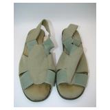 Coral Bay Khaki Green Sandals Woman's Size 5.5M