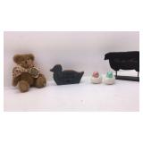 Boydï¿½s Stuffed Bear, I Love Country Wooden Duck