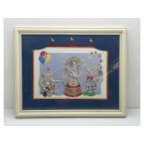 Cartoon Circus Elephants Print by Elliott