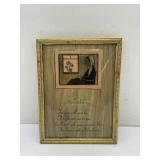 Curved Glass Picture Frame Print  'Mother'