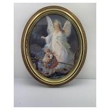 Guardian Angel Watching Over Children Print in an