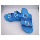 Woman's Blue Slides Size 5-6