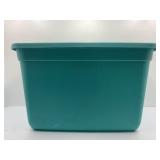 20 Gallon Blue Storage Tote with Lid
