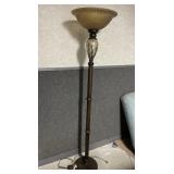 Floor Lamp with Glass Shade
