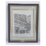 Framed Print of a Pencil Drawing of the Burwell