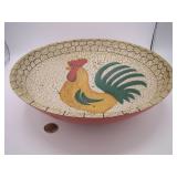 Rooster Wooden Bowl