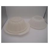 Tupperware Jel-N-Serve Gelatin Mold Set White