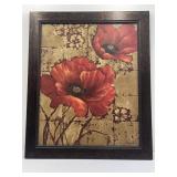 Floral Print by Vivian Flach Framed 23.5x19.5x0.5