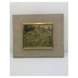 Print 'Sloping Pathway in Fields' by Renoir