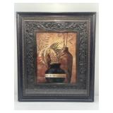 Framed Vases and Plant Print 20x23x1 inches