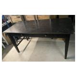 Black Table Desk with 2 Drawers