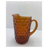 Amber Glass Pitcher