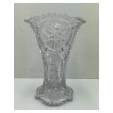 Clear Pressed Glass Vase