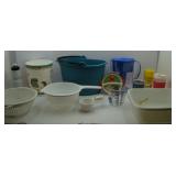 Miscellaneous Plastic Ware: Brita Pitcher, Trash