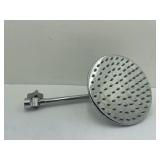 Chrome Round Rain Shower Head Attached to a 10"