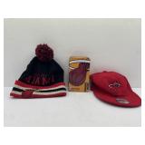 NBA Miami Heat Hats and Metal Tin