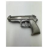 Silver Semi-Automatic Handgun Belt Buckle