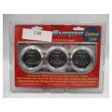 Sunpro Custom Line Dashboard Triple Gauge Set