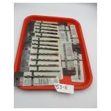 Lot 1/4' HSS Drill Bits
