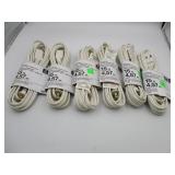 (6) 15ft 16 Gauge Indoor Extension Cords