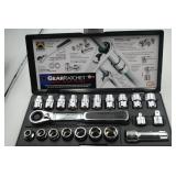 Gear Ratchet 1/4'& 3/8' SAE/Metric Socket Set