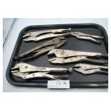 Lot of Vise-Grip Locking Pliers