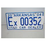 2004 Arkansas License Plate EX 00352