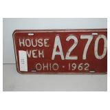OHIO 1962 License Plate A270