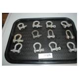 12 Small D-Shackles