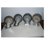 4 Heavy Duty Casters 6'