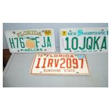 3 License Plates