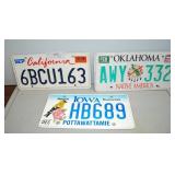 3 License Plates