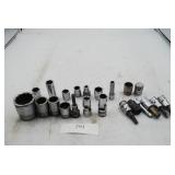Lot of Snap on Sockets