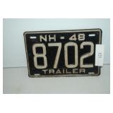 NH 48 License Plate 8702
