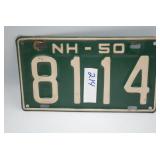 NH-50 License Plate 8114