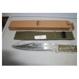New Paracord Survival Knife w/Sheath