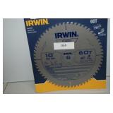 10' Irwin 60T Saw Blade