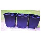 3 Large Rolling Barrels