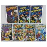 7 Simpsons comics: Bartman #1 (1993), 2 Itchy &