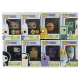 8 Adventure Time Funco Pops, 2 Glow-in-the-Dark