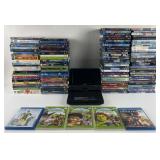 Sony Portable CD/DVD player and collection of