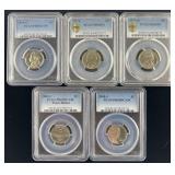 5 PCGS graded Jefferson Nickels: 1973-S Proof