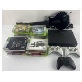 XBox One, 3 controllers, guitar, games and movie,