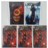 5 each Nocterra (2021) issue 1, 2 with glow in