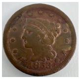 1853 Braided Hair large cent