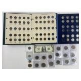 Group of US coins: 8 Susan B Anthony dollars, 4