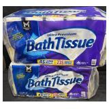 2- 45ct. Bags of Ultra Premium Bath Tissue Rolls