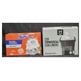 Hefty 13 gallon trash bags 150 count. Commercial