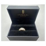 DIAMOND 10K GOLD WEDDING RING SET $560 MSRP -